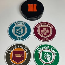 Call Of Duty Black Ops 3 Coasters 4 Set OEM Activision 2008 Rare Grail