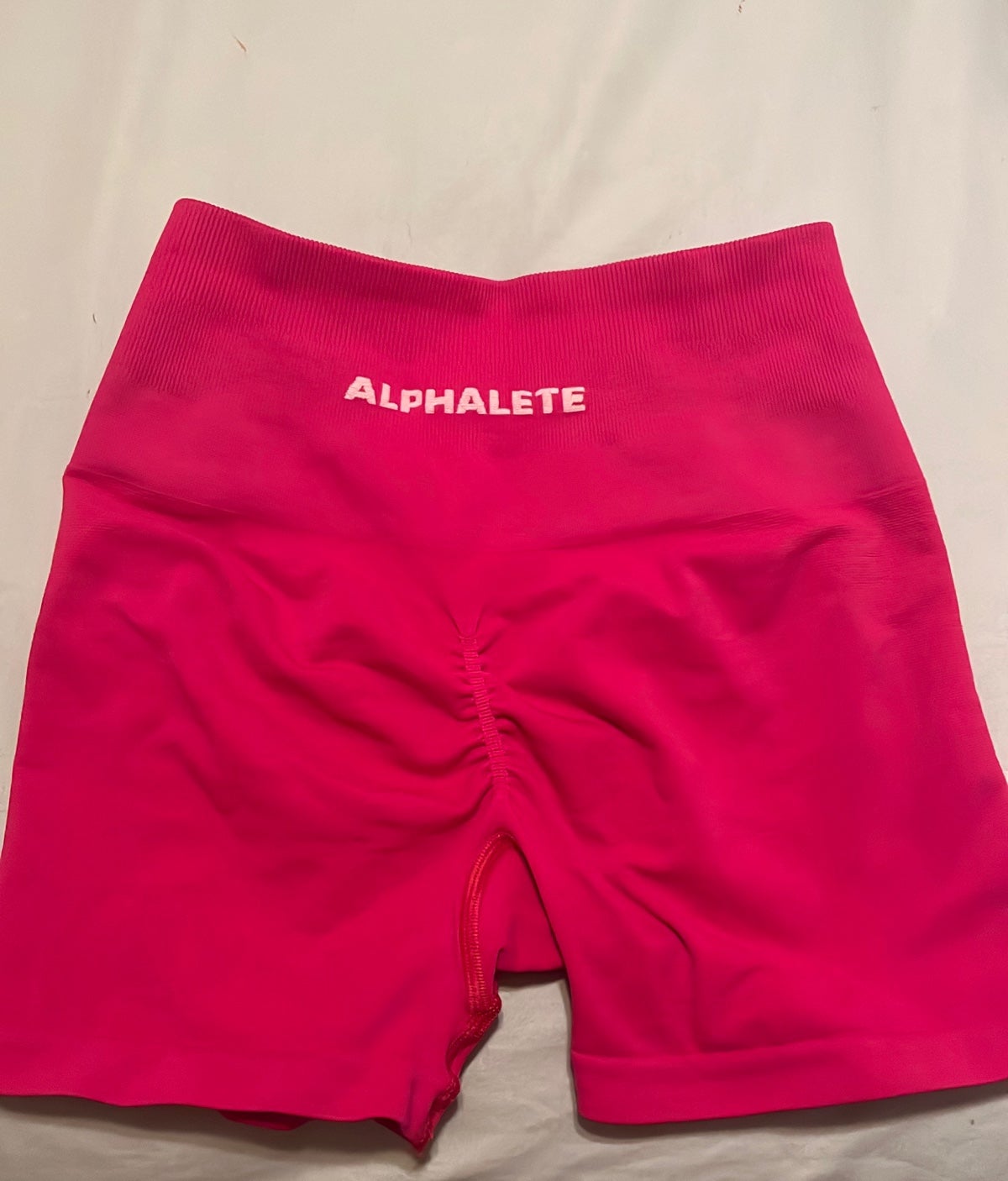 hot pink Alphalete amplify shorts