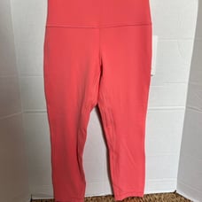 108 Lululemon Align HR Crop 23” Size 8 Raspberry Cream RPCR NWT