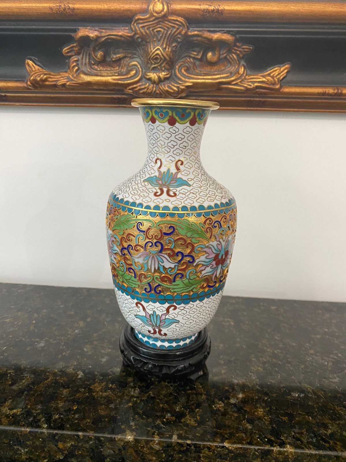 Vintage Chinese Cloisonne Vase