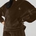 Alo Velour Baller Sold Out Hoodie, Chocolate Brown, M