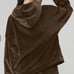 Alo Velour Baller Sold Out Hoodie, Chocolate Brown, M