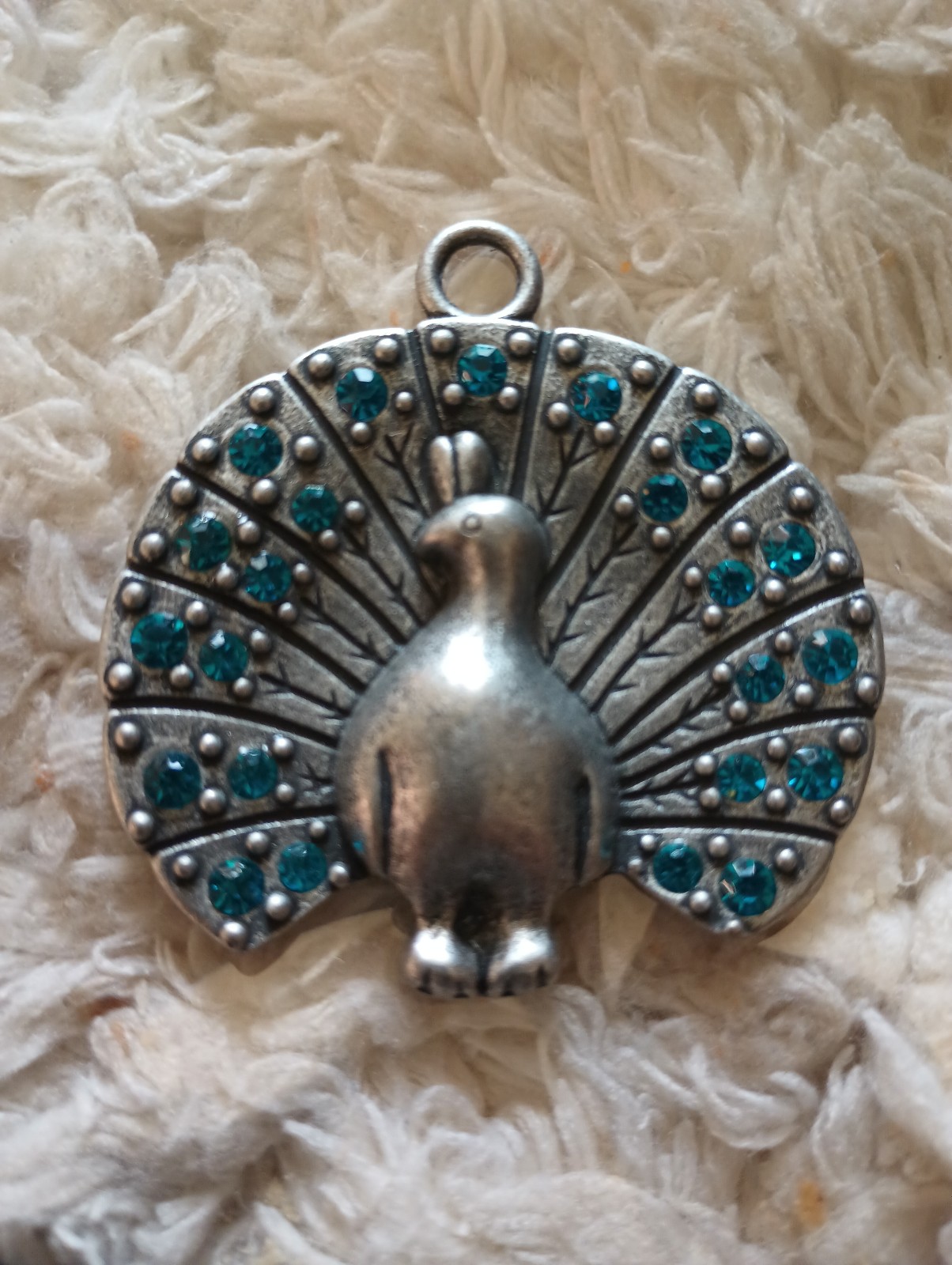 Peacock Blue Illusion Pendant