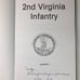 2nd Virginia Infantry By Dennis Frye 1984 Hardcover Book SIGNED COPY Civil War