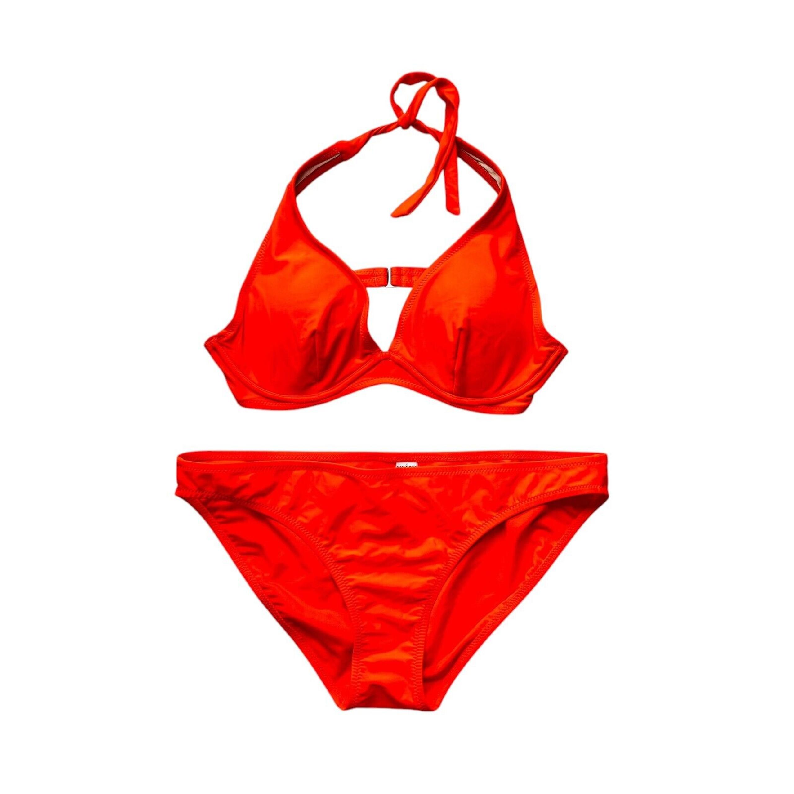 Old Navy Orange Bikini Swim Wear Bathing Suit (large & XL)