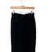 Hanae Mori Paris Haute Couture High Waisted Black Velvet Tuxedo Pants 38