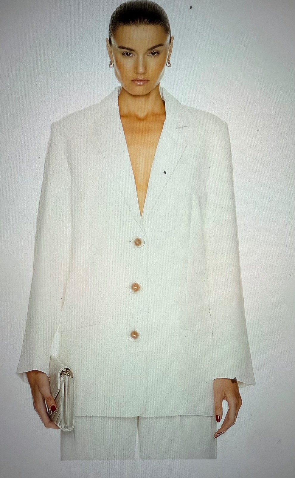 AJE X Fwrd Phantom Boyfriend Blazer - Ivory - US 2 - NWT