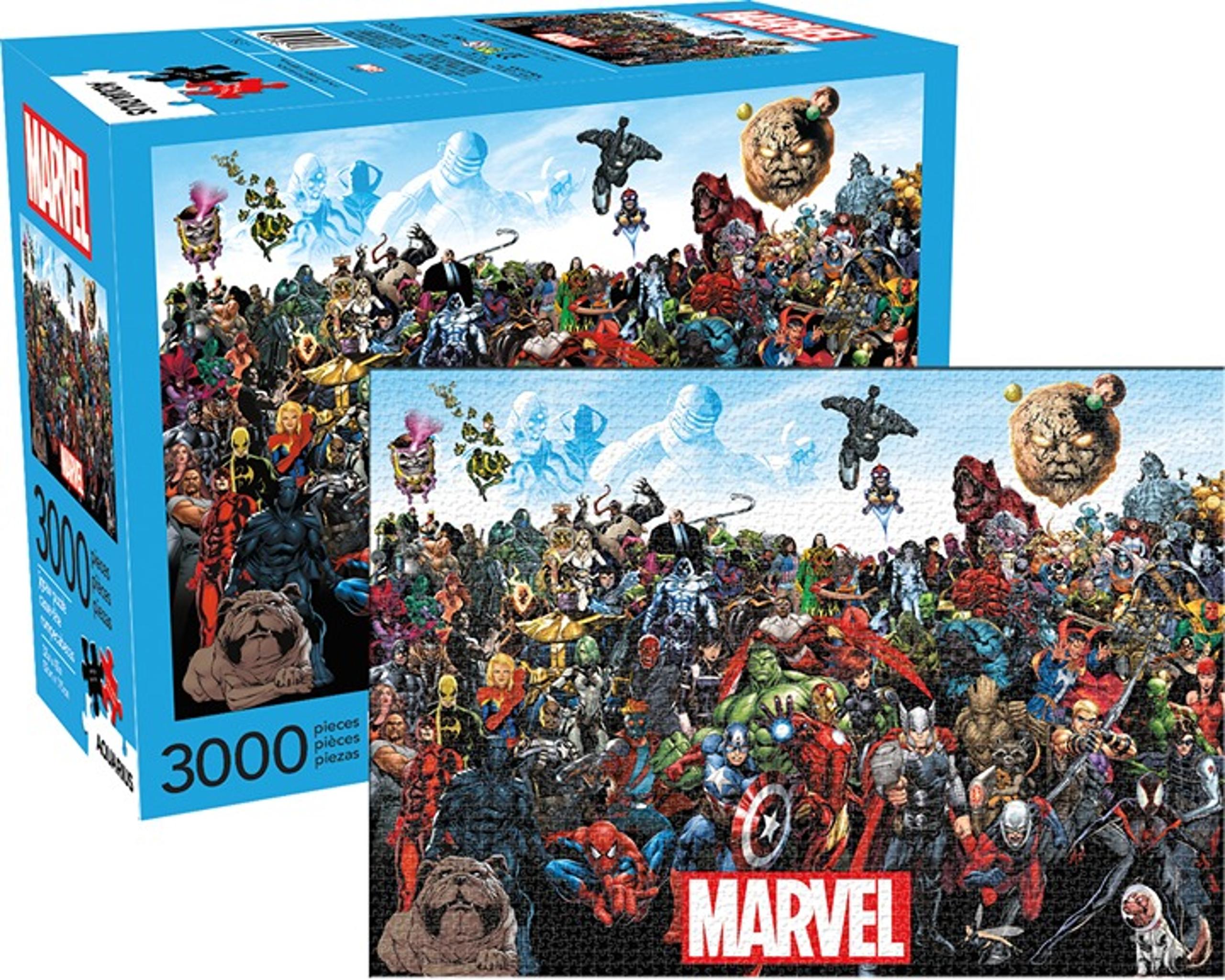 Marvel Comics Characters Comic Art Collage 3000 Piece Jigsaw Puzzle NEW SEALED - NMR Distribution