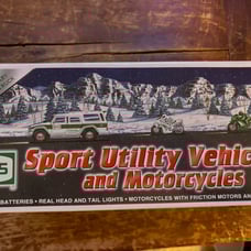 2004 HESS TOY TRUCK SPORT UTILITY VEHICLE AND MOTORCYCLES BRAND NEW IN BOX