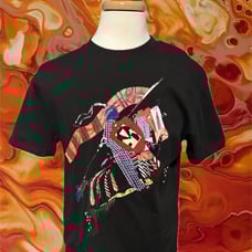 Black Burberry abstract graphic T-Shirt
