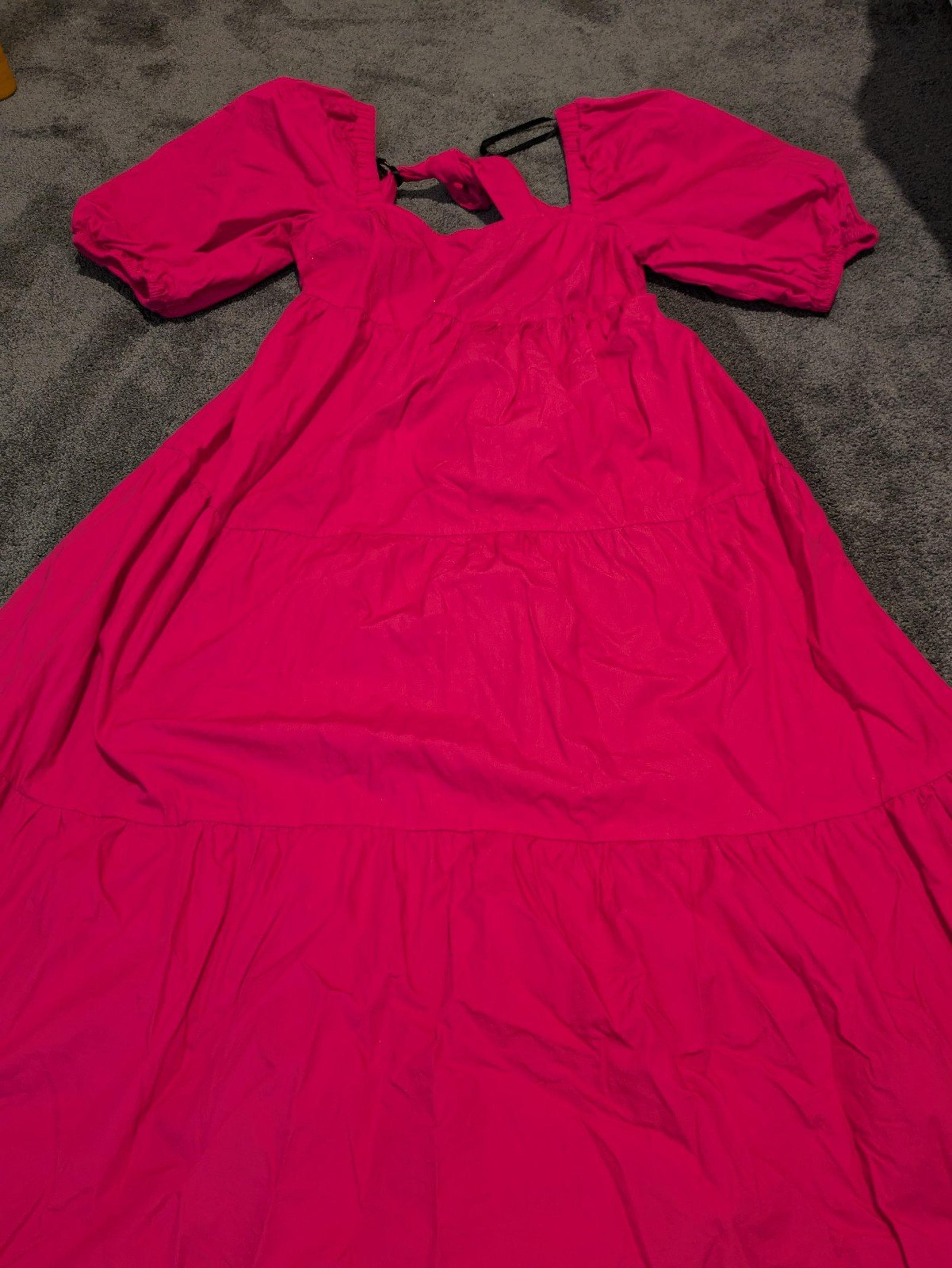 Mink Pink Raspberry Yasamin Midi Dress