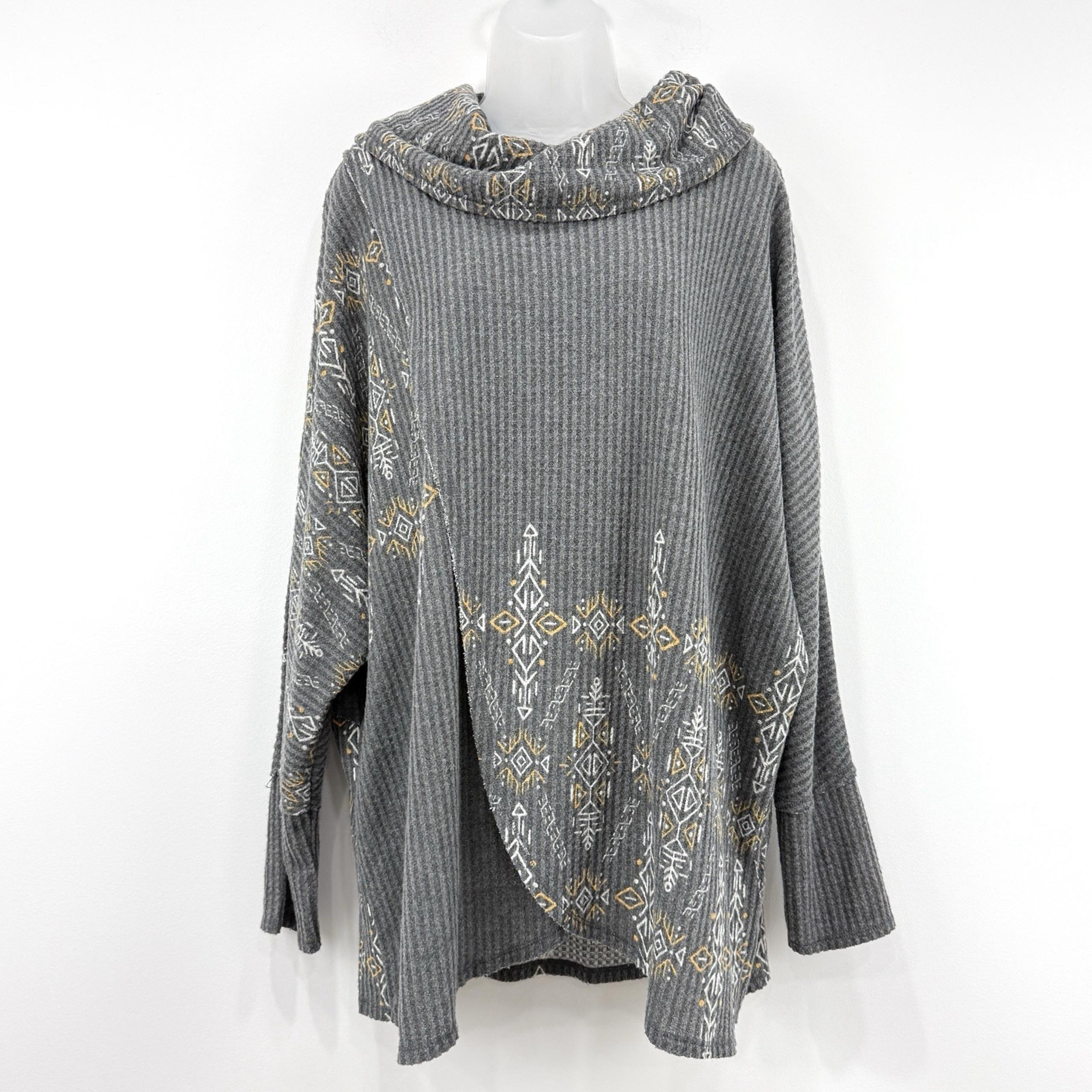 Lularoe Sweater Womens XL Aztec NWT Kristen Wrap Boho Southwestern Asymmetrical