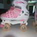 Pink roller skates