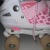 Pink roller skates