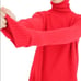 J.Crew Red Side Slit Turtleneck Sweater sz XS
