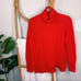 J.Crew Red Side Slit Turtleneck Sweater sz XS