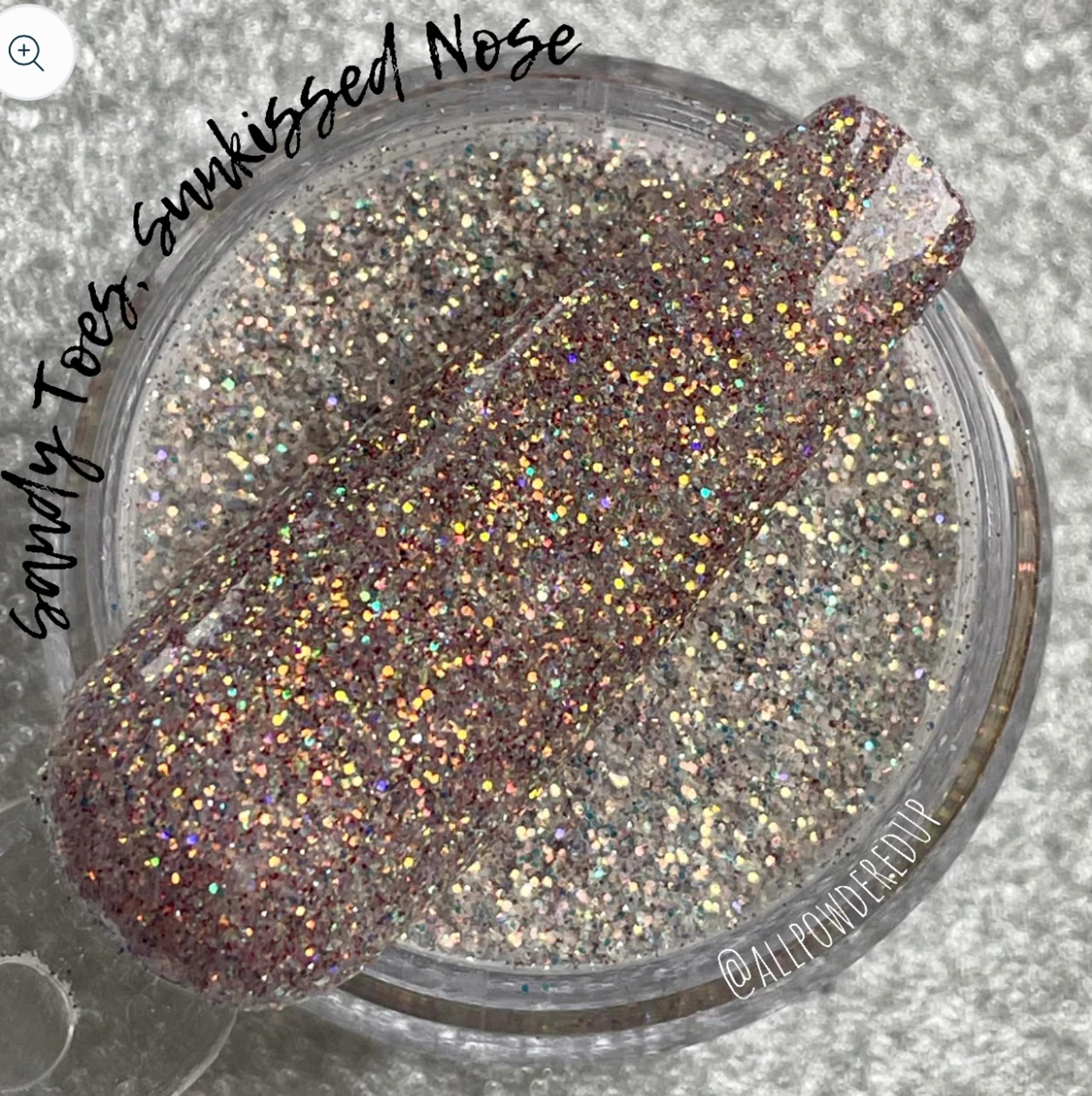 All Powdered Up APU Nail Dip Powder Sandy Toes Sunkissed Nose Nude Iridescent