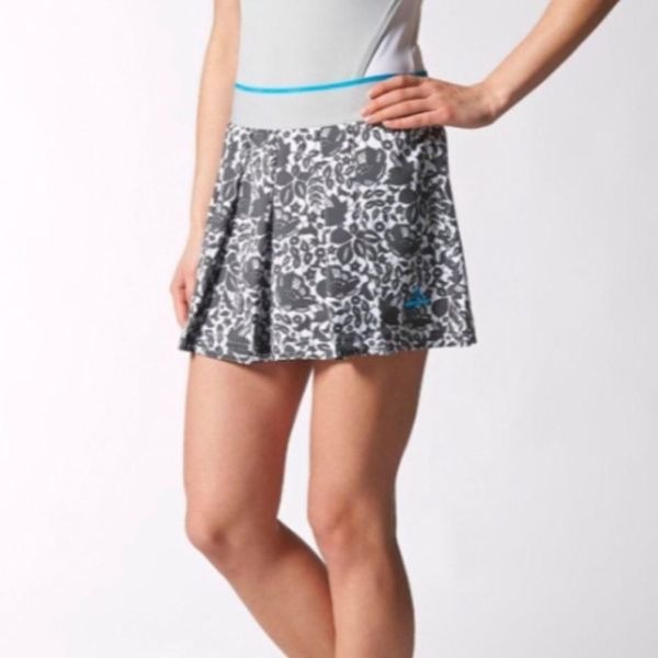 Adidas Stella McCartney Barricade Skort size Medium Slate Grey/White