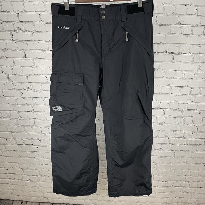 The North Face Black HyVent Cargo Pockets Snow Ski Pants Size Medium M (33x30)