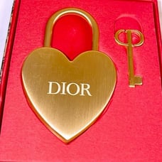 Dior heart-shaped lock & key