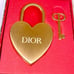 Dior heart-shaped lock & key
