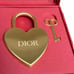 Dior heart-shaped lock & key
