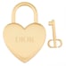 Dior heart-shaped lock & key