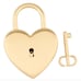 Dior heart-shaped lock & key