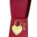 Dior heart-shaped lock & key