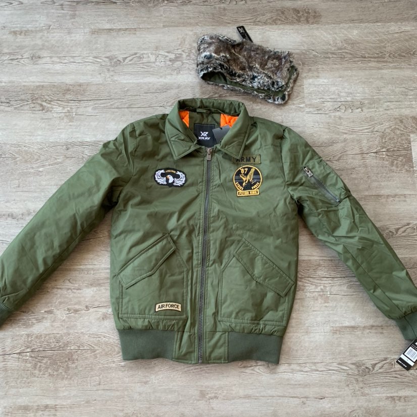 XRay Olive Bomber Jacket