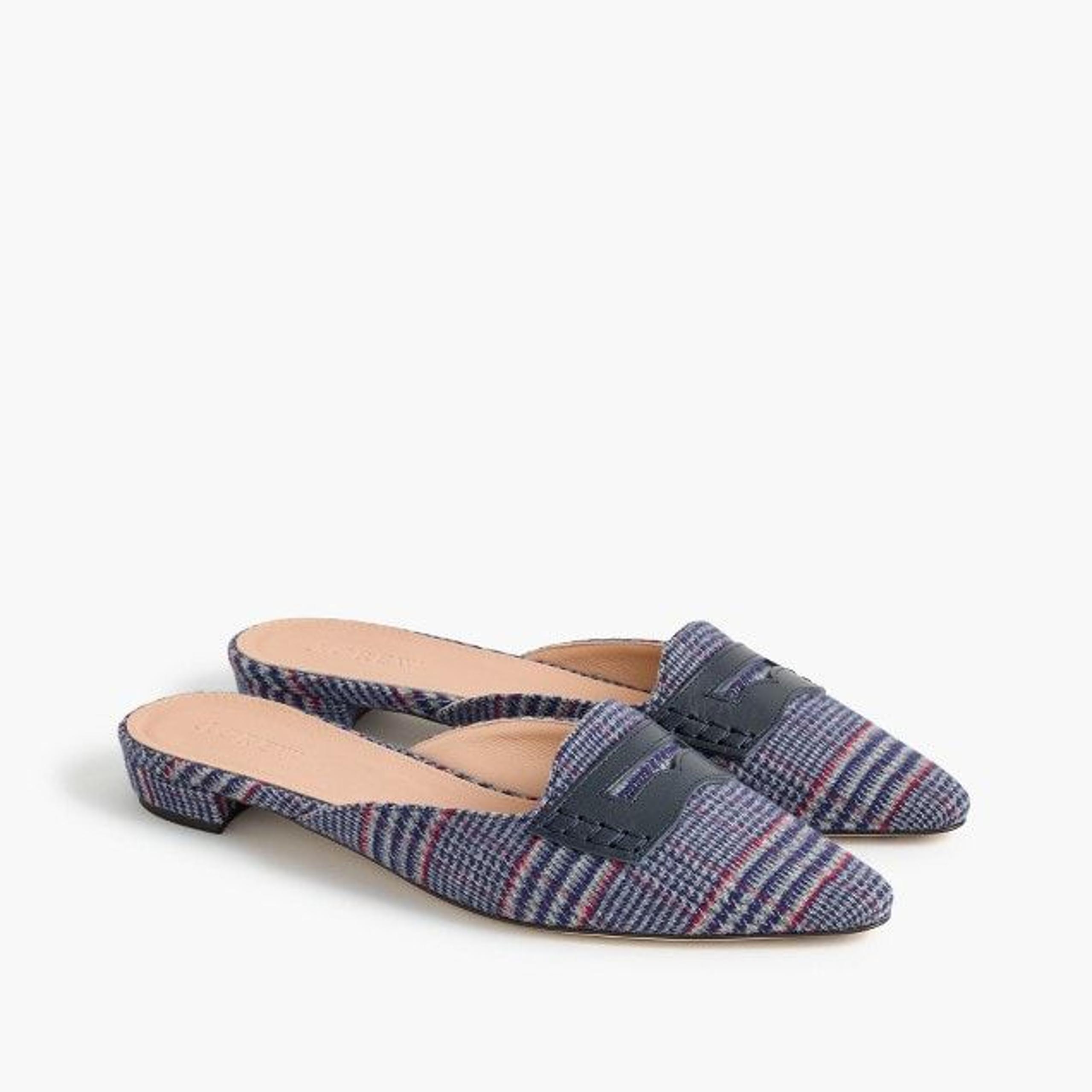 J crew Tweed Loafer Mule Size 6.5