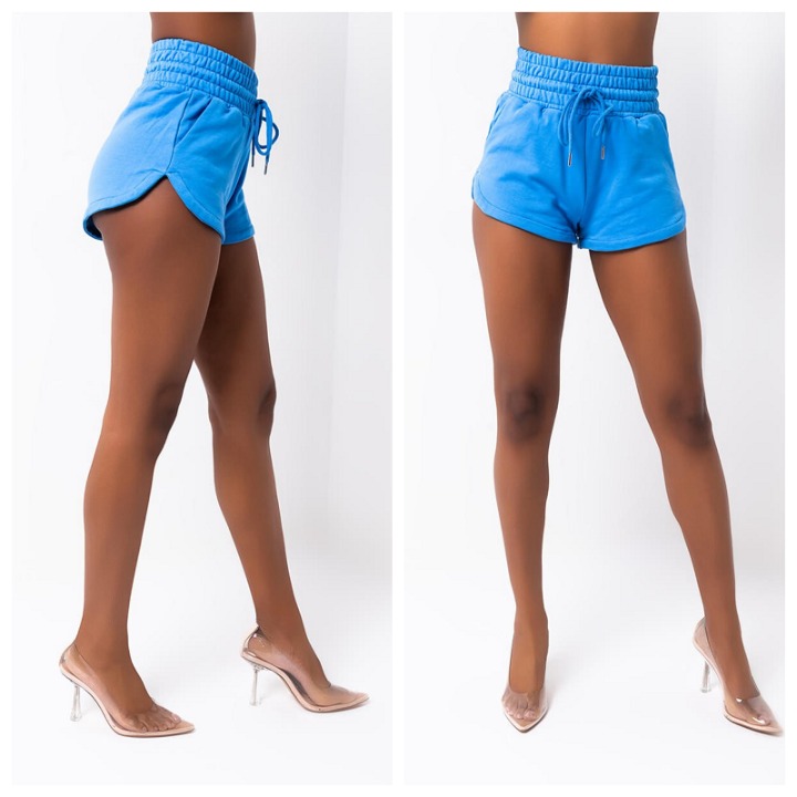 Trendy high waist summer shorts