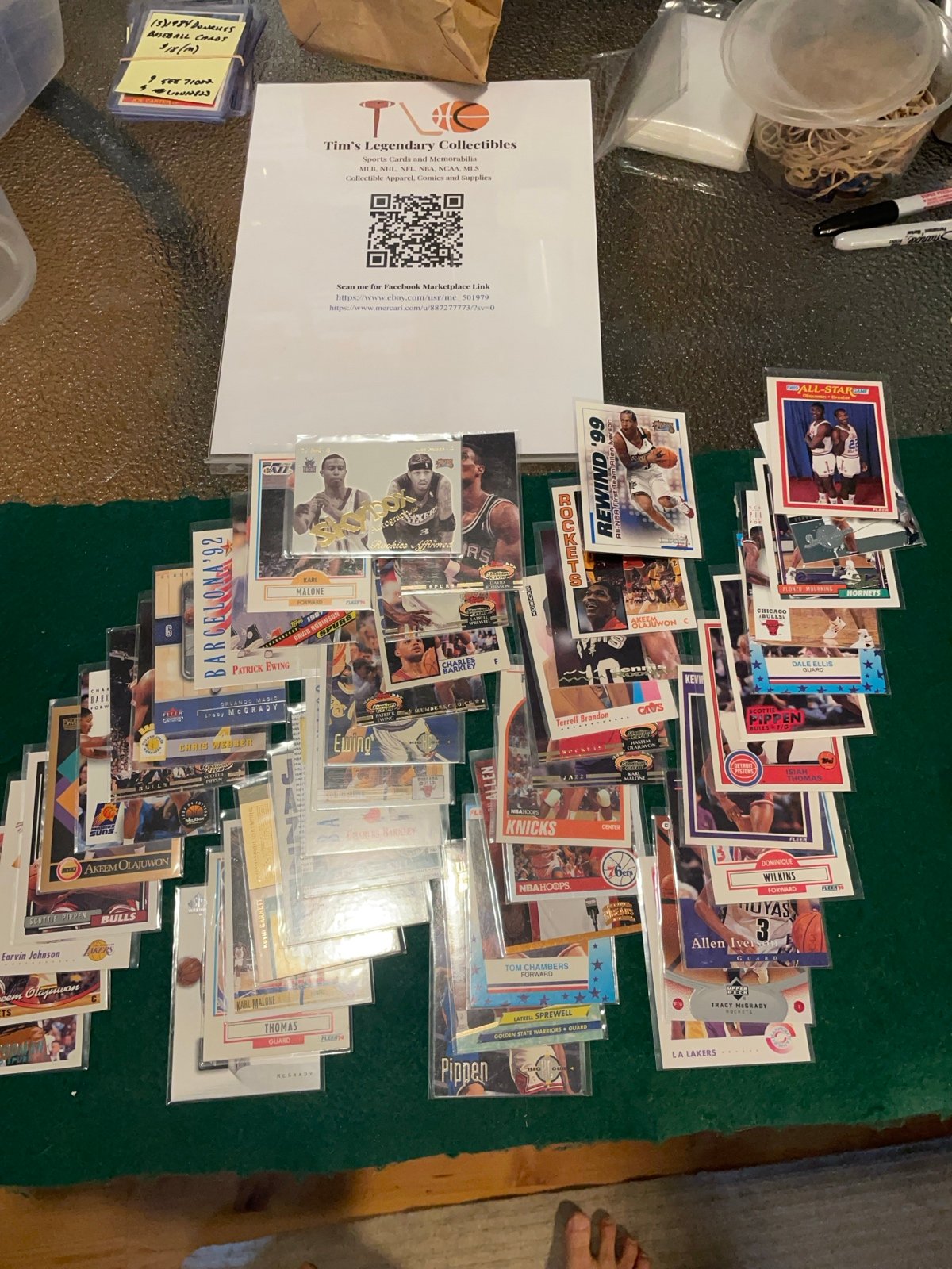 Lot of (50) different 1980s-1990s NBA Superstar Cards