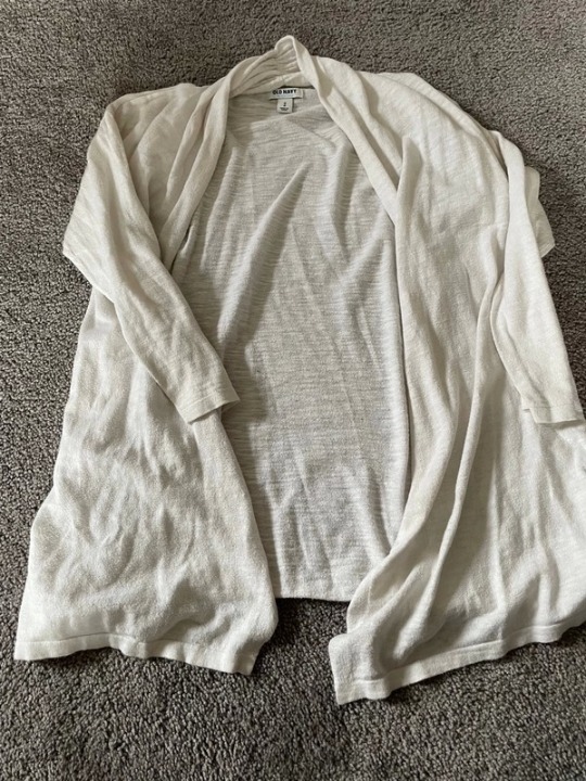 Old navy white cardigan