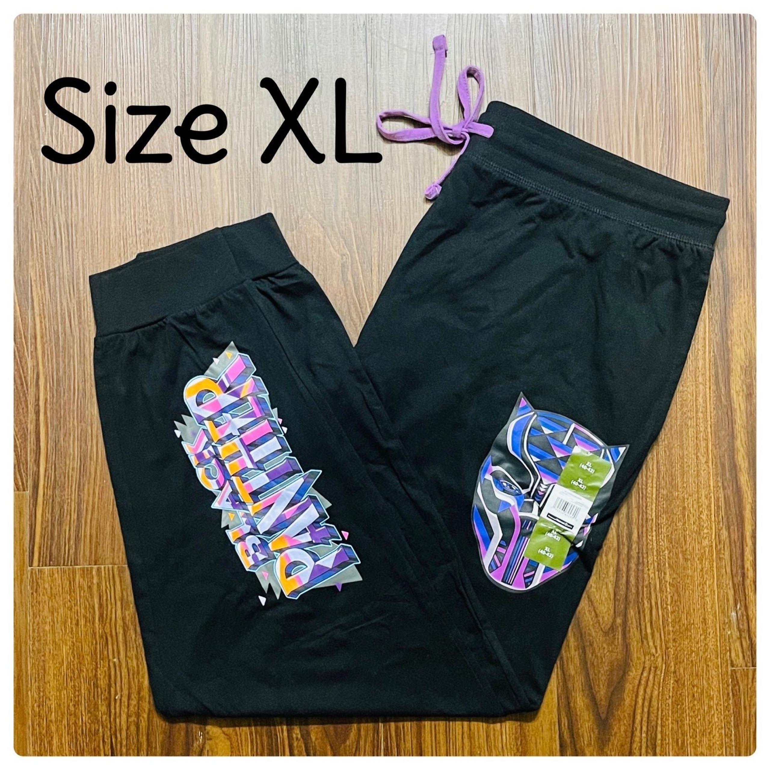 Men’s Black Panther Lounge Joggers Size XL NEW
