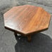 Mid-Century Modern Octagon Shaped Oak Table with Beautiful Round Legs