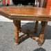 Mid-Century Modern Octagon Shaped Oak Table with Beautiful Round Legs