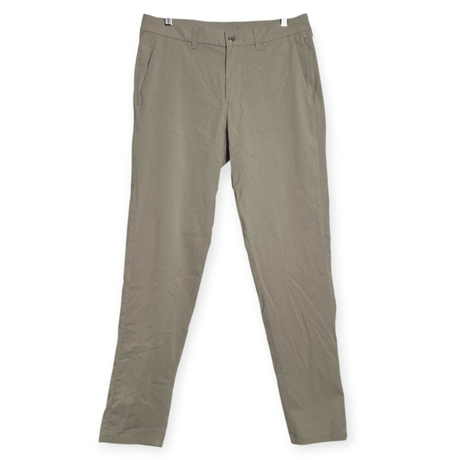Lululemon Commission Slim Pant Ventlight SIZE 31 Gray Beige Lightweight Chino