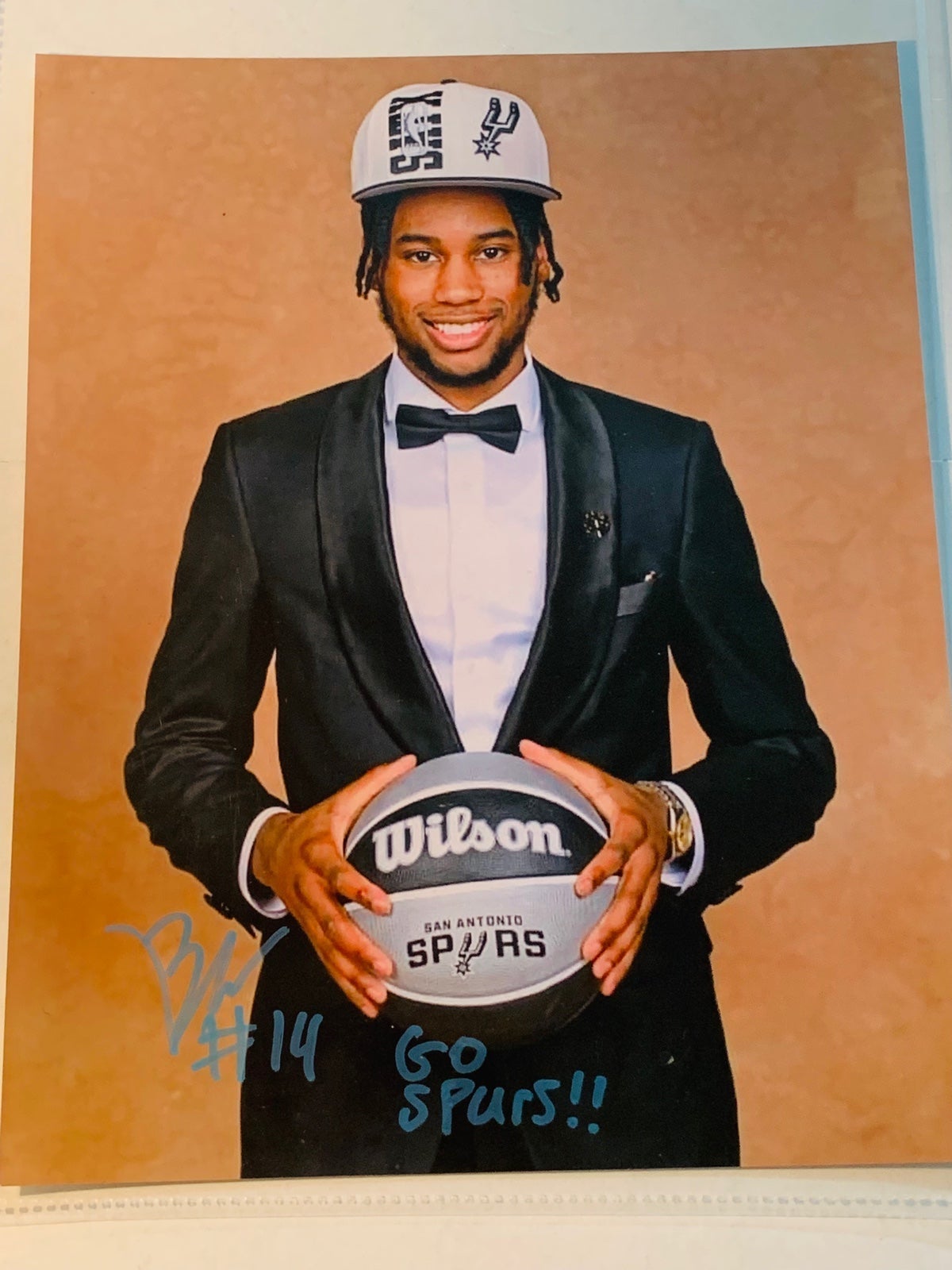 Blake Wesley NBA Spurs Autograph Picture