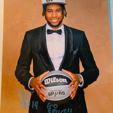 Blake Wesley NBA Spurs Autograph Picture