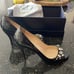 Prada black taffeta jewel heels
