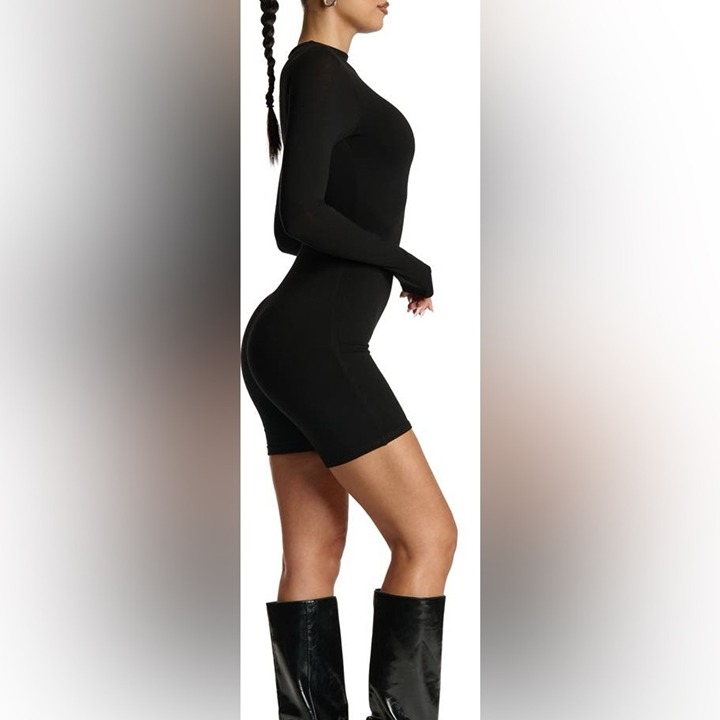 Naked Wardrobe Black Slim Fit Jumpsuit