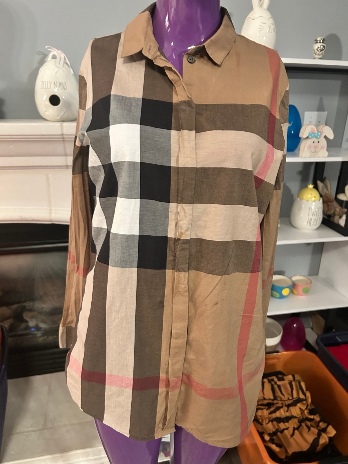 burberry of london blouse