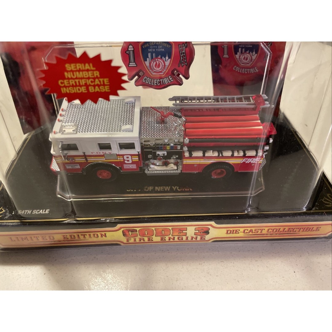Code 3 Collectible FDNY 1/64th Scale Seagrave Pumper Engine #9