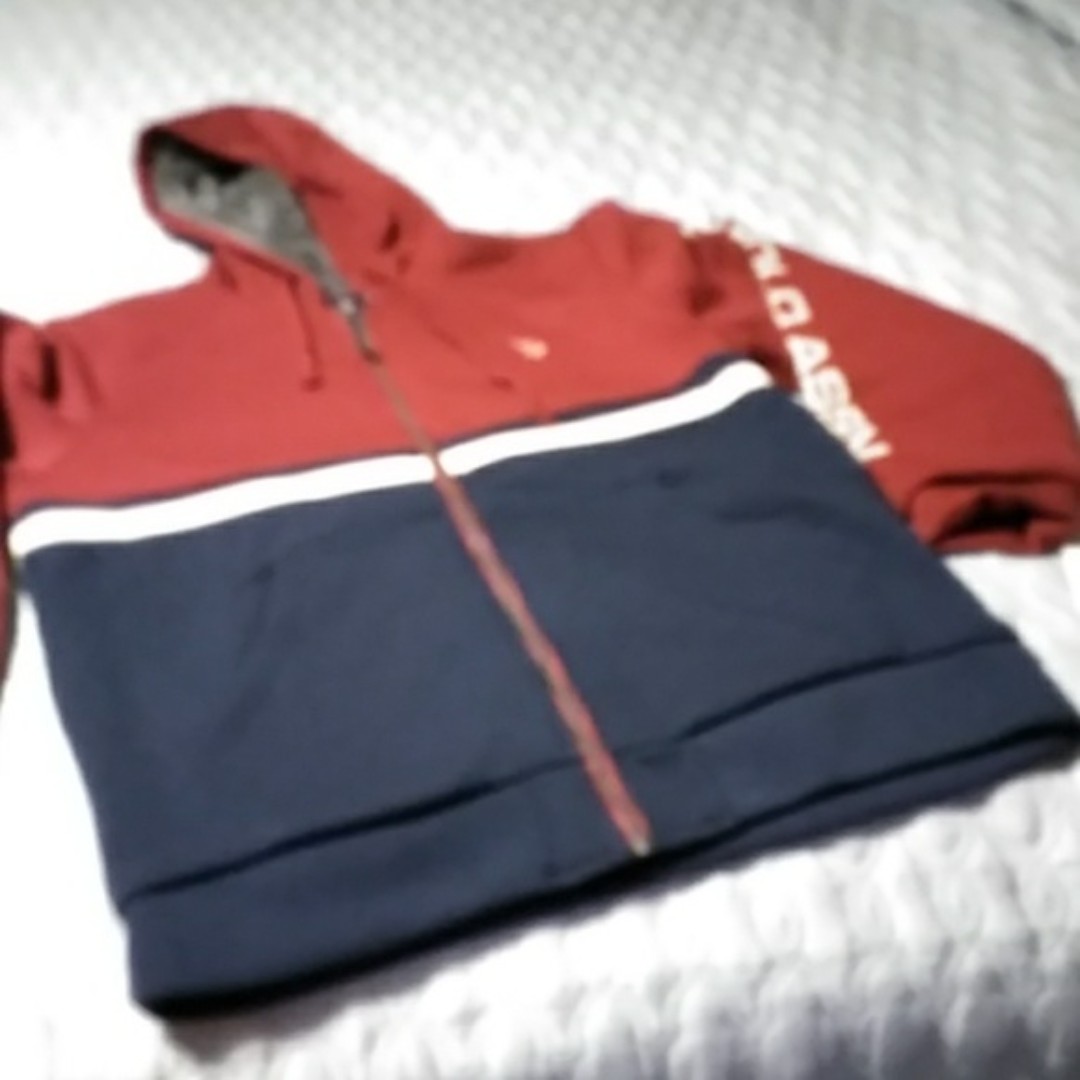 US Polo Assn Zip Up Fleece Lined Hoodie Jacket