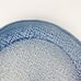 Vintage Blue Floral Studio Pottery Platter Signed Delia Serving Cottage Core