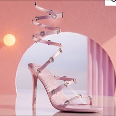 Aldo x Barbie Runway Pink Rhinestone Heels New Woman’s 5