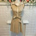 ABS Allen Schwartz Linen Khaki Short Sleeve Dress Size 2 Retails: 295