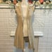 ABS Allen Schwartz Linen Khaki Short Sleeve Dress Size 2 Retails: 295