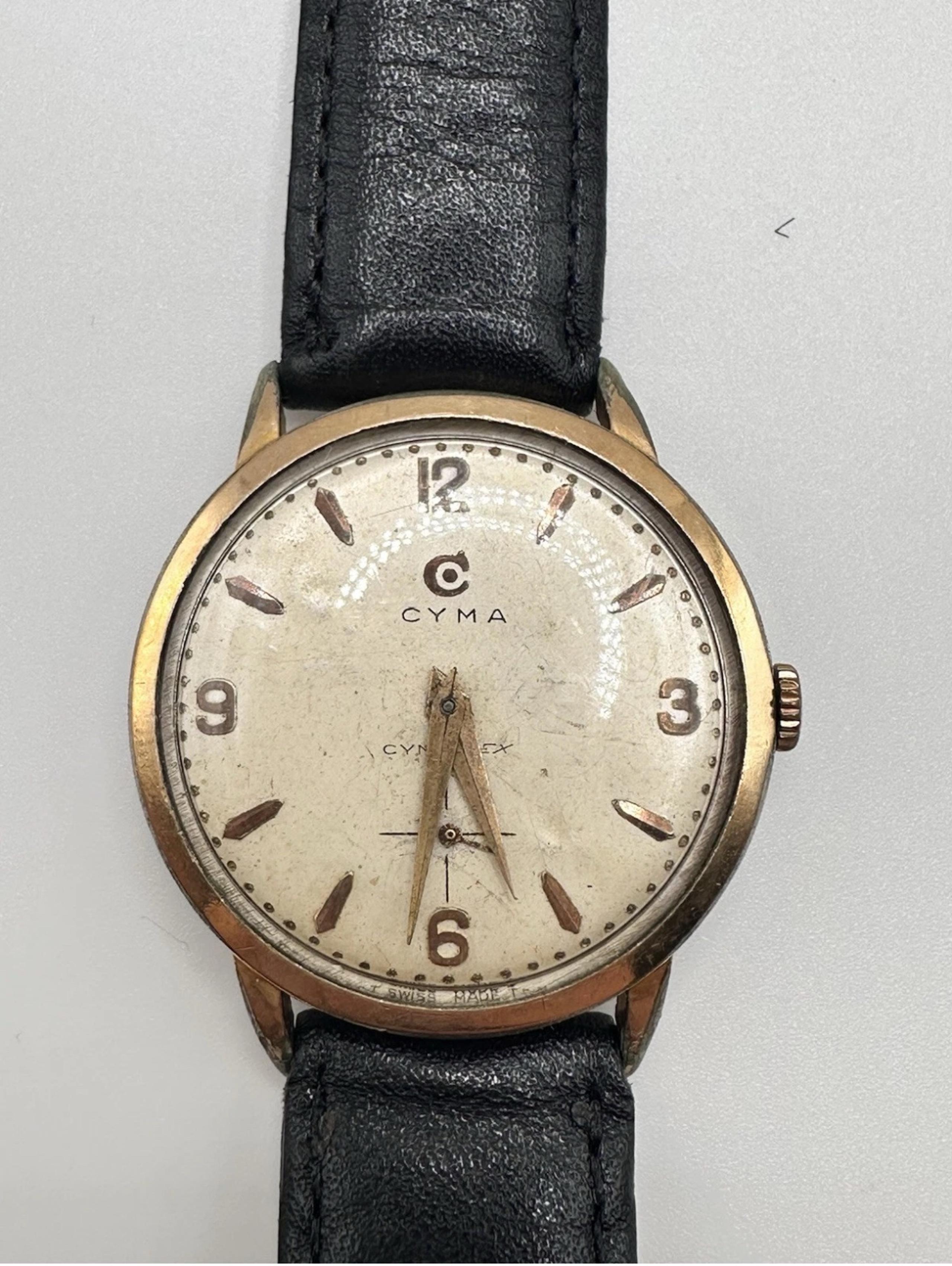 CYMA Vintage Cymaflex Watch, Manual Wind 1950s Perfectly Working